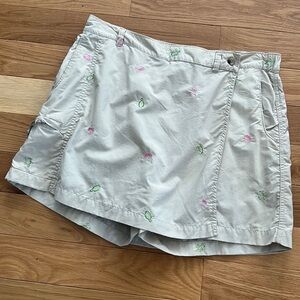 Columbia Turtle Shell Embroidered Skort Size PL